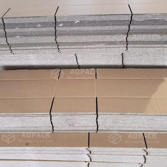 Machine entièrement automatique de fabrication de cartons de carton ondulé de fabricant de cartons d'Aopack